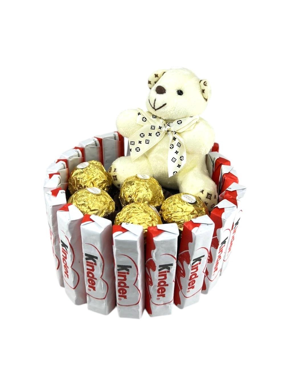  Kinder Kaplı  Rocher Çikolata Peluşlu